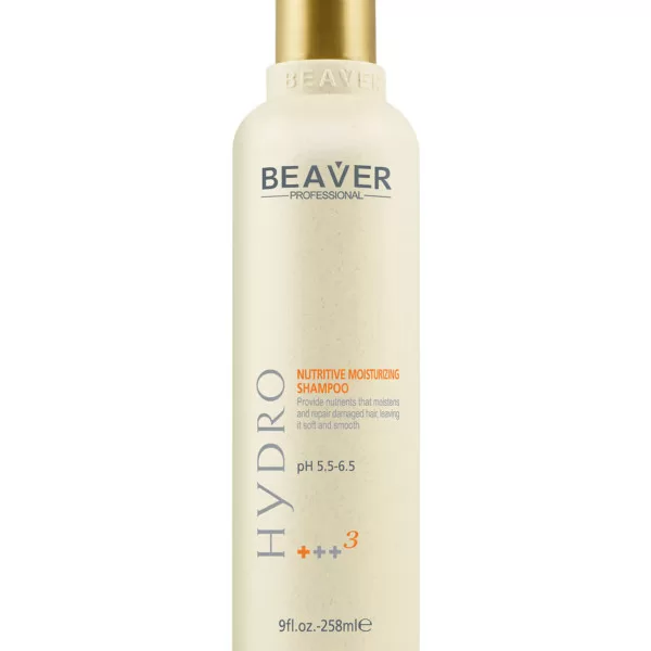 Beaver Professional Hydro Nutritive Moisturizing Shampoo, 258 ml bottle