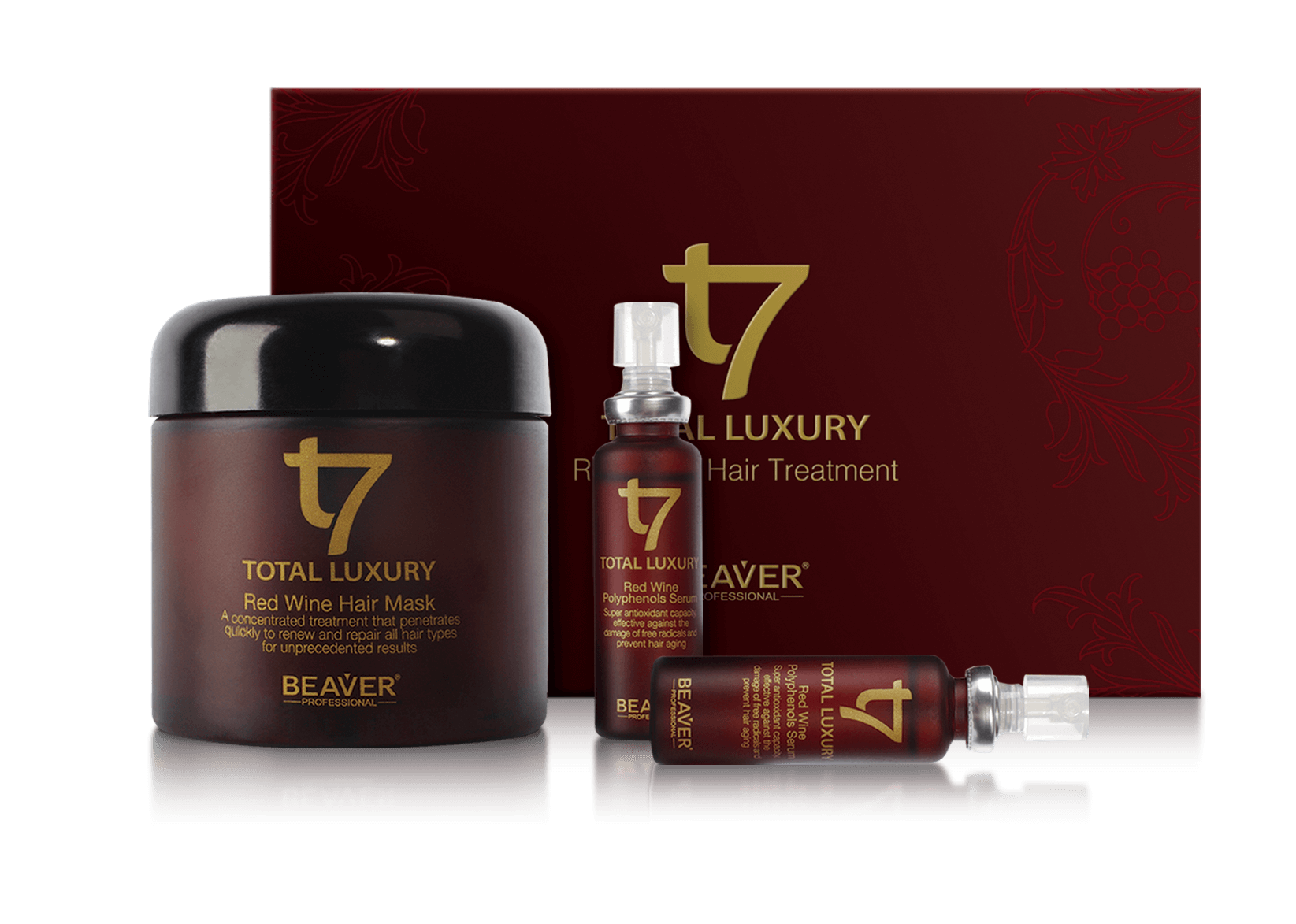 Total Luxury Red Wine Hair Treatment 1 set