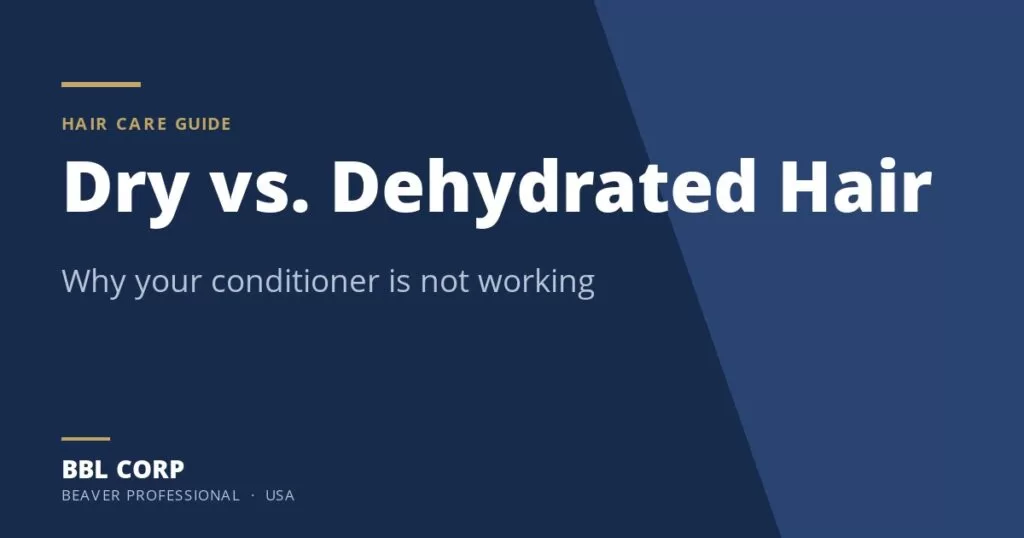 Dry vs Dehydrated Hair - BBL Corp hair care guide