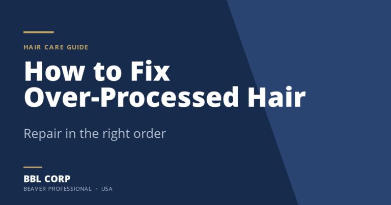 Guide card reading How to Fix Over-Processed Hair - repair in the right order